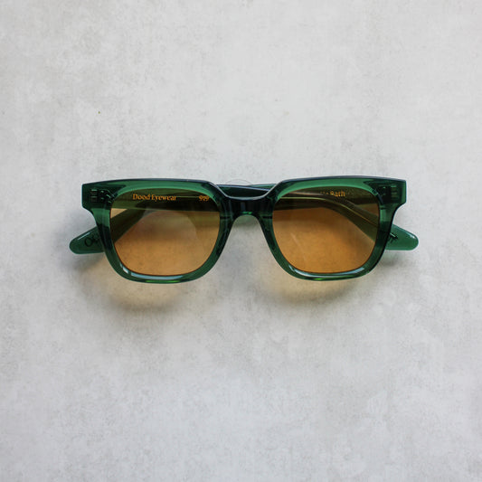 919 Clear Green Frame with Golden Lenses