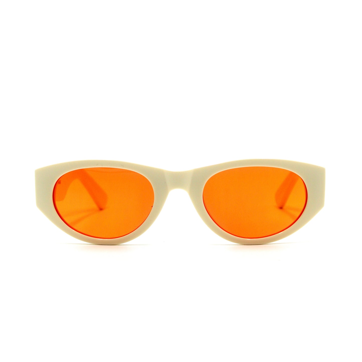 349 Originals Creme Frame with Unique Orange Lenses