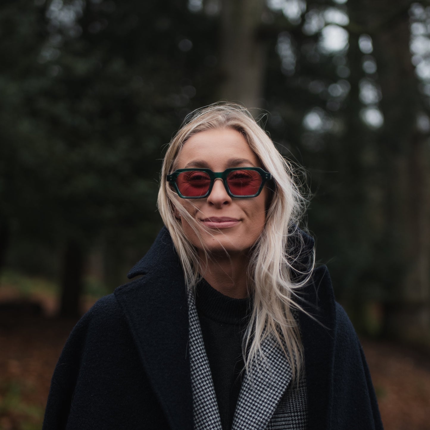 946 Clear Green Frame with Pink Lenses