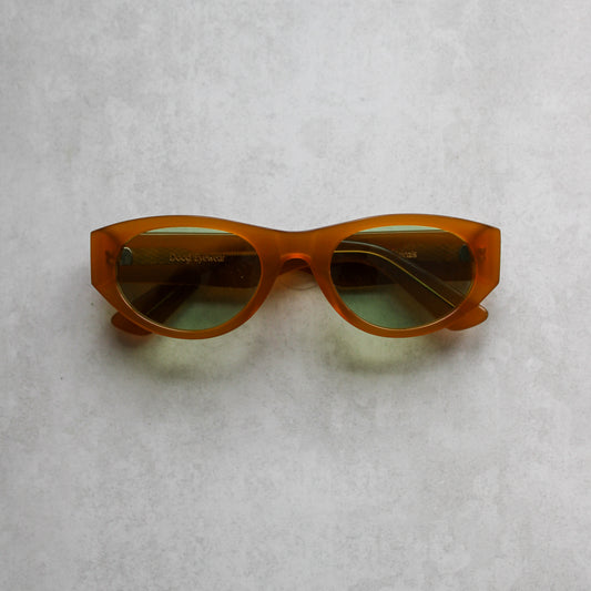 349 Orange Frame with Light Green Lenses