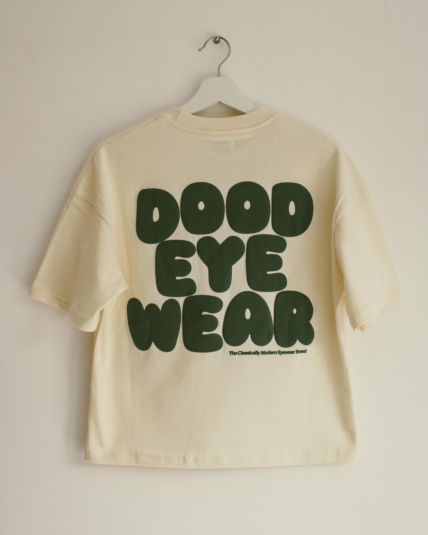 Signature T-Shirt Off White with Green Print