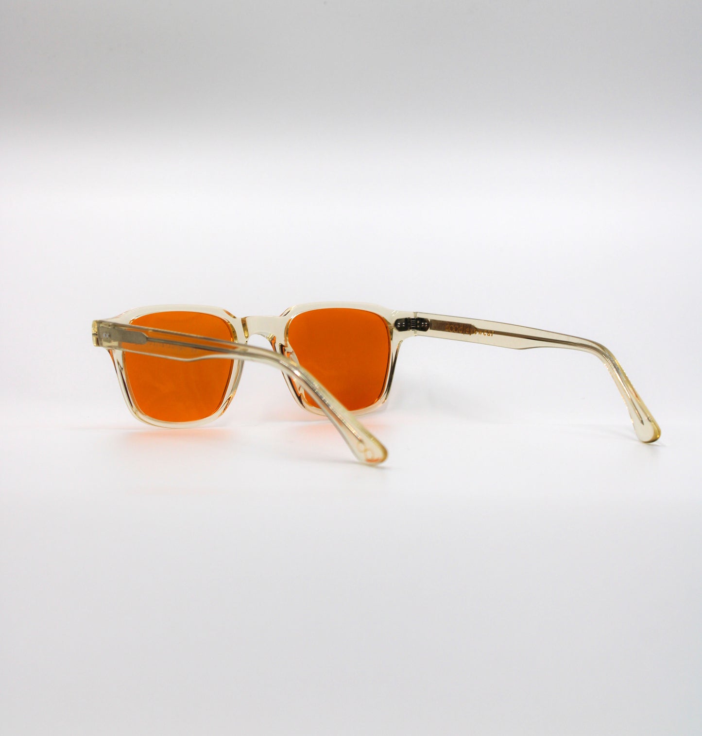 165 Originals Clear Frame with Unique Orange Lenses