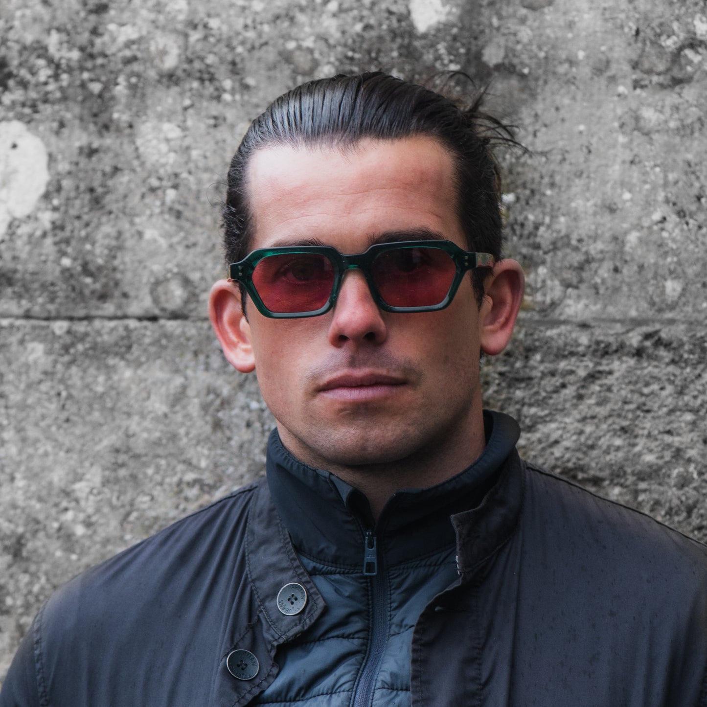 946 Clear Green Frame with Pink Lenses