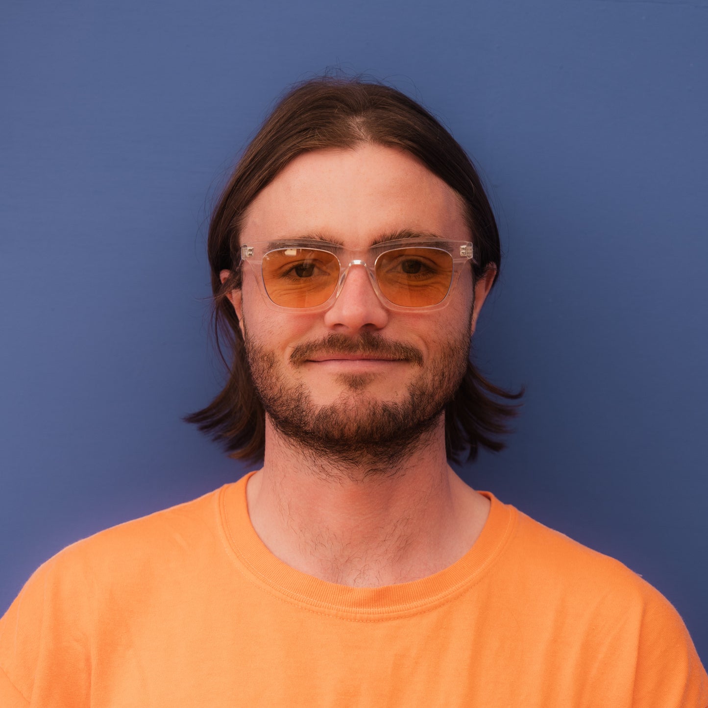 918 Clear Frame with Golden Lenses