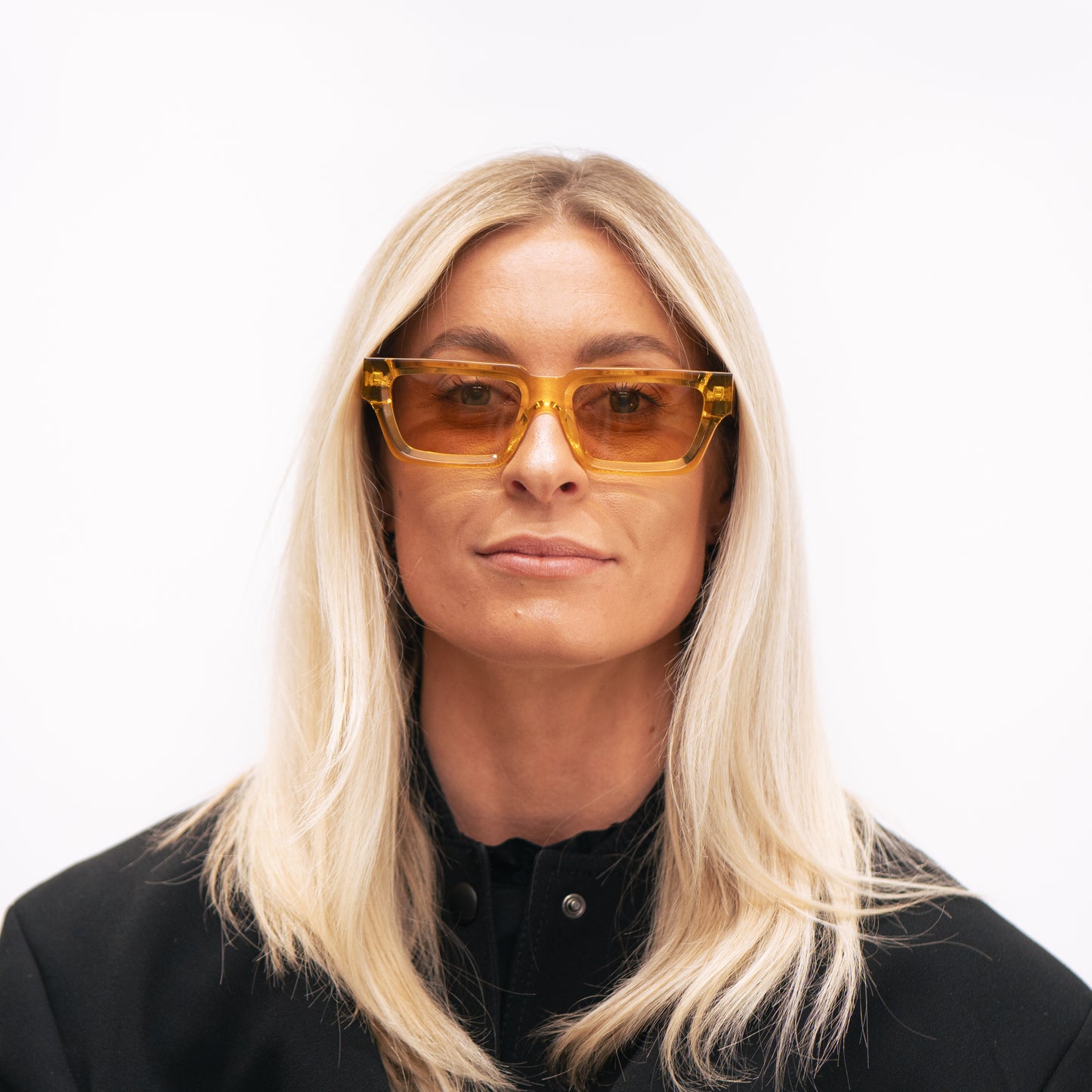 102 Yellow Frame with Golden Lenses