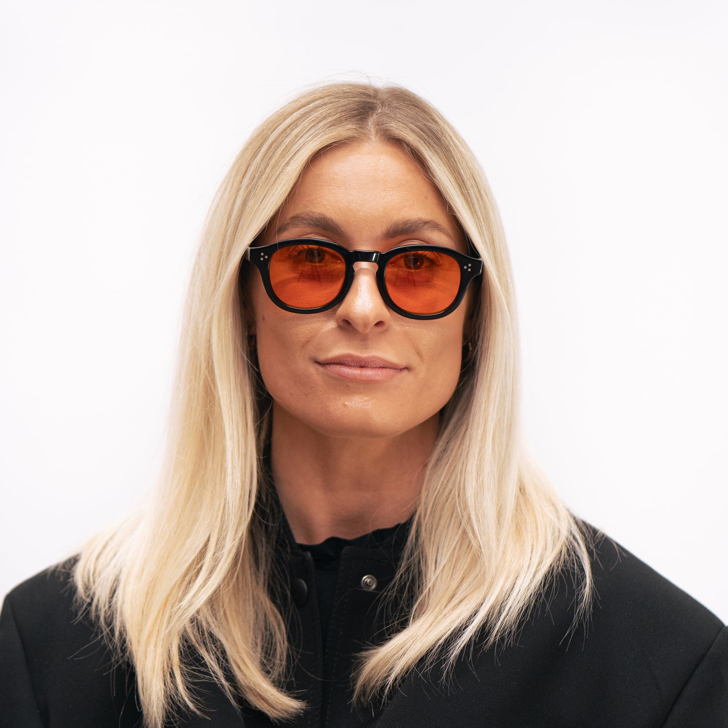 105 Black Frame with Orange Lenses