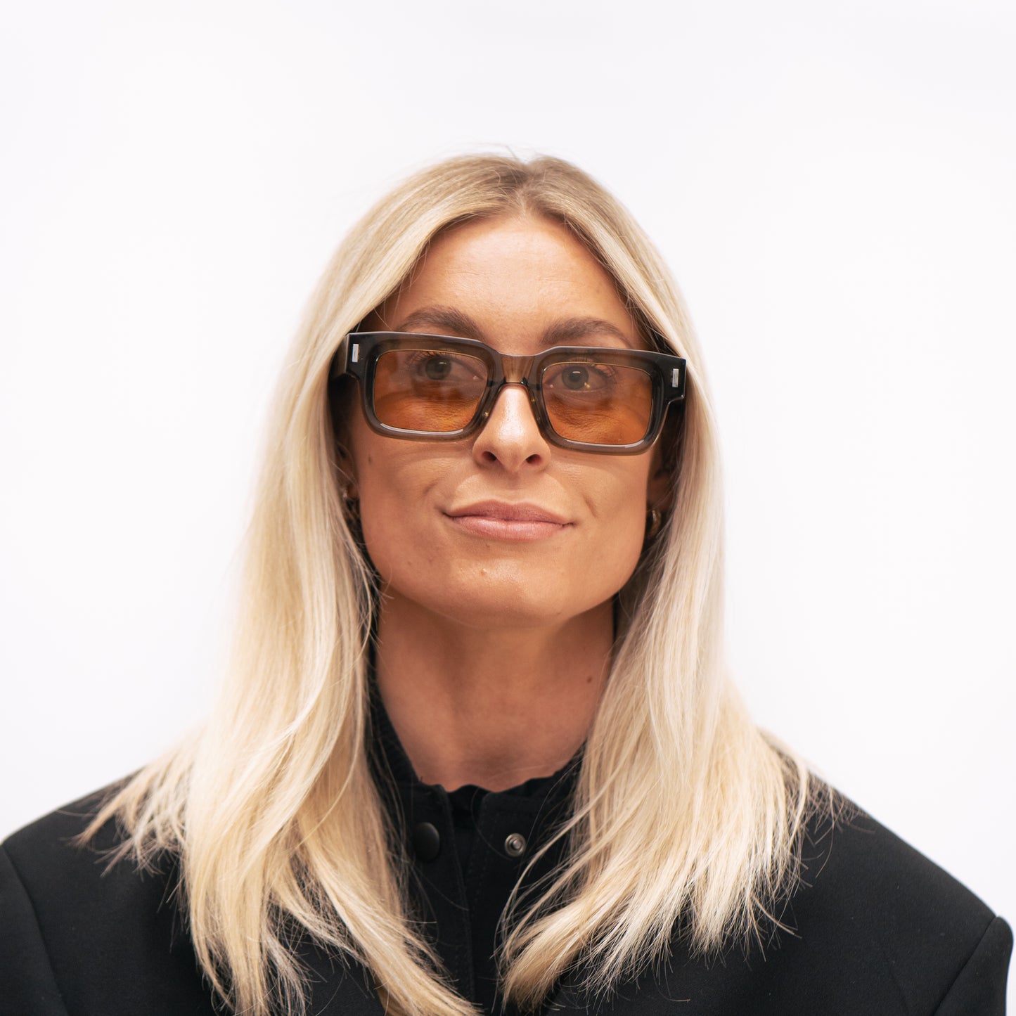 108 Olive Frame with Light Brown Lenses
