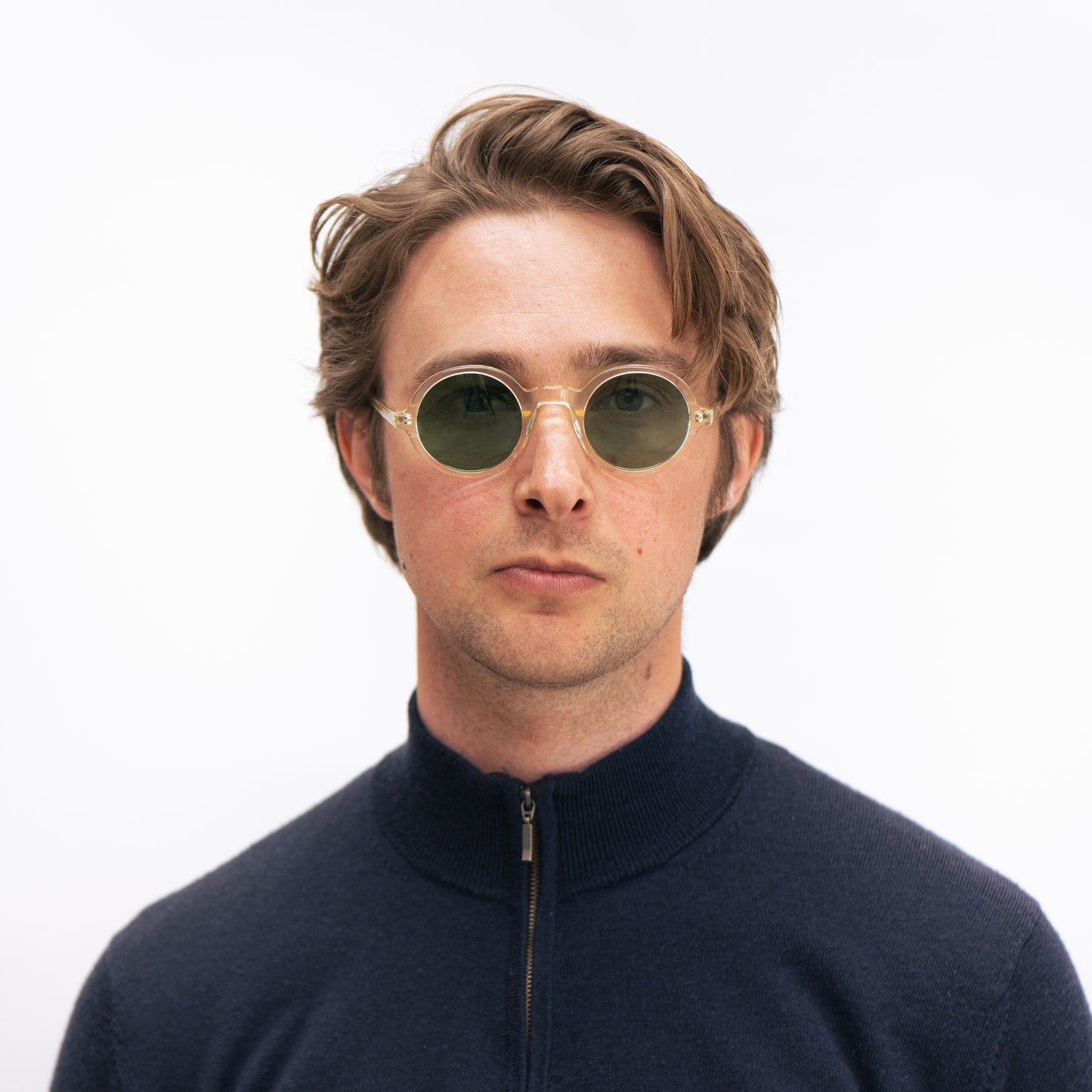 308 Clear Frame with Light Green lenses