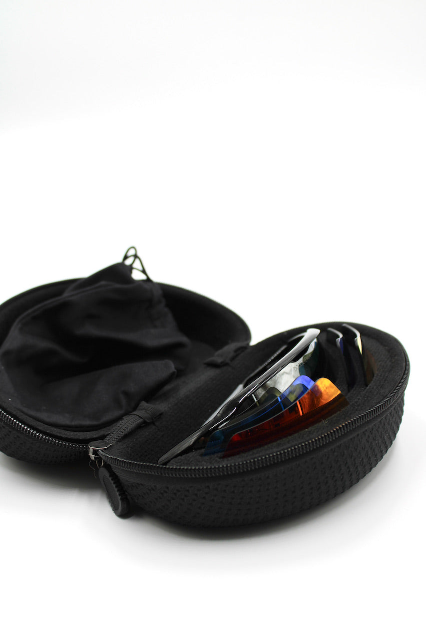 516 Escapist Black Frame with Grey Detail and Three Lenses
