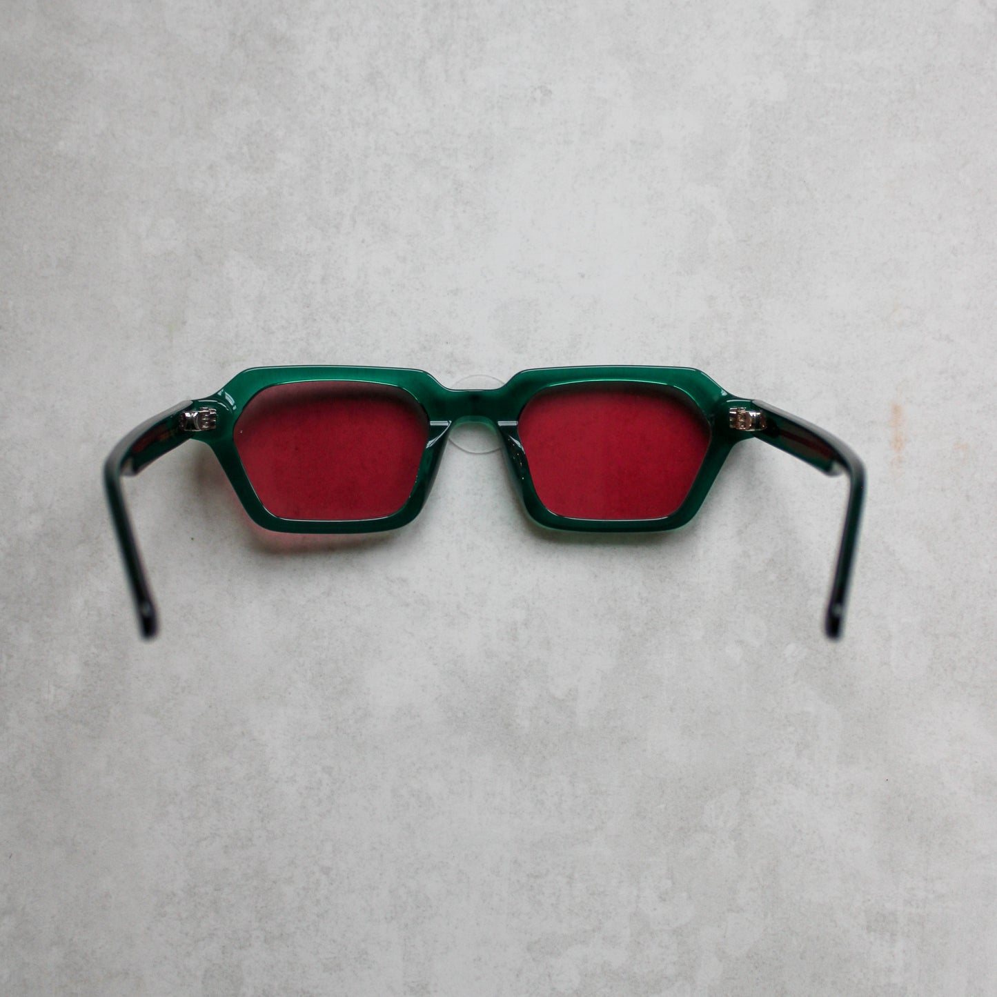 946 Clear Green Frame with Pink Lenses