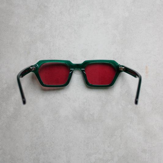 946 Clear Green Frame with Pink Lenses
