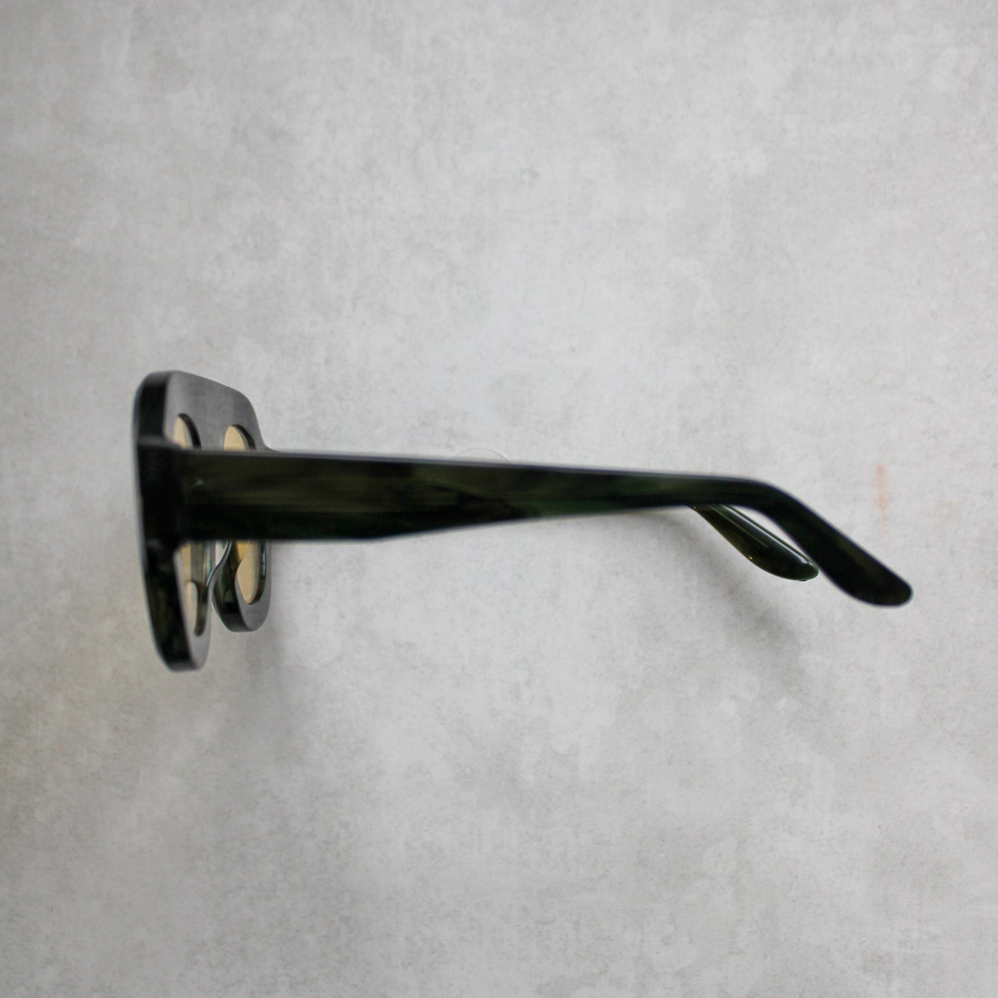 514 Green Marble Frame with Yellow Lenses