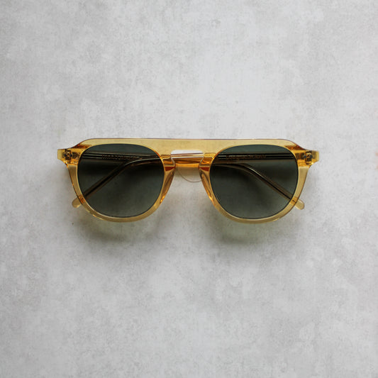 905 Clear Toffee Frame with Green Gradient Lenses