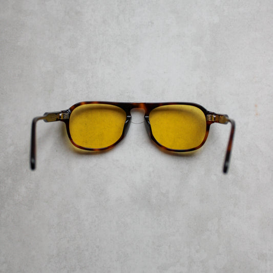 346 Brown Tortoiseshell Frame with Yellow Lenses