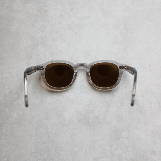 105 Clear Frame with Brown Lenses