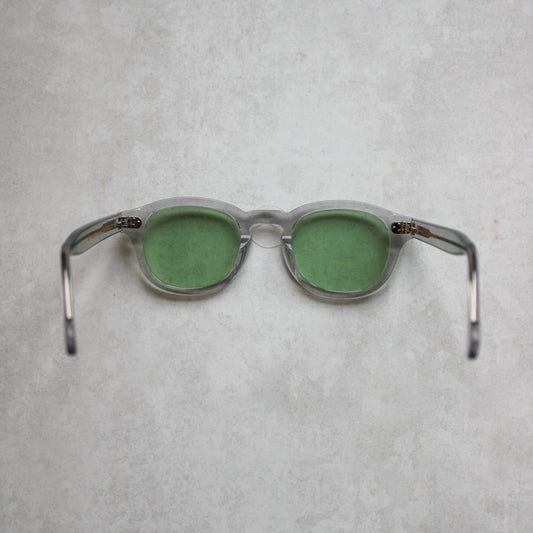 105 Clear Frame with Light Green Lenses