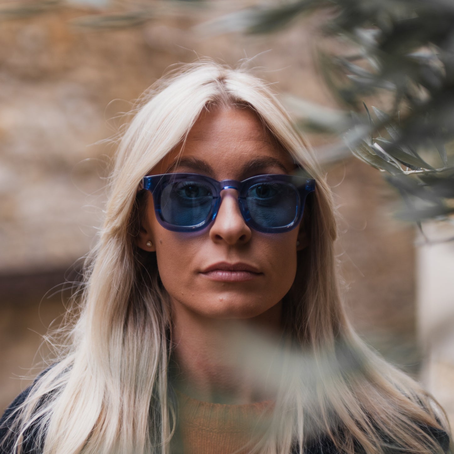 925 Clear Blue Frame with Electric Blue Lenses