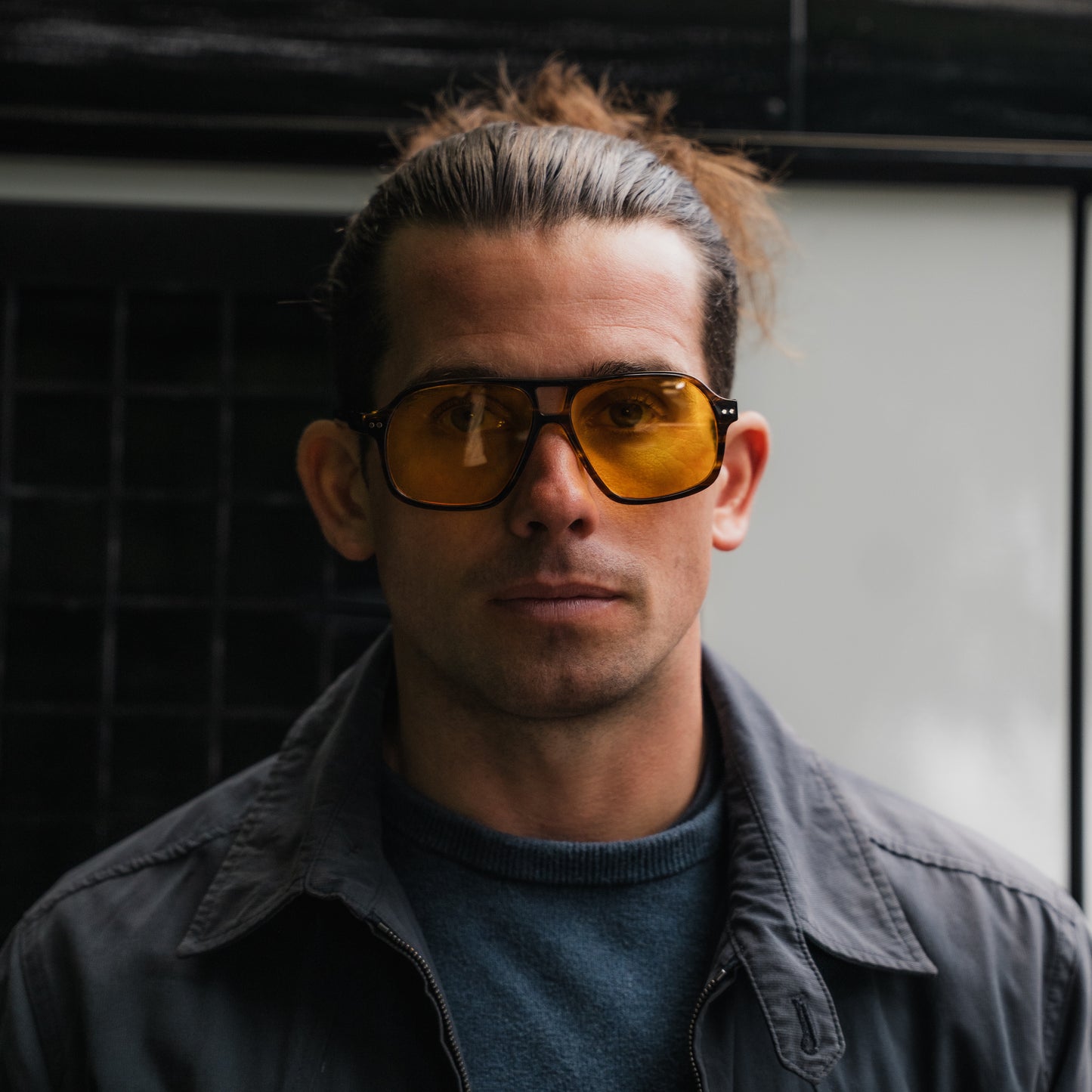 906 Brown Tortoiseshell Frame with Yellow Lenses