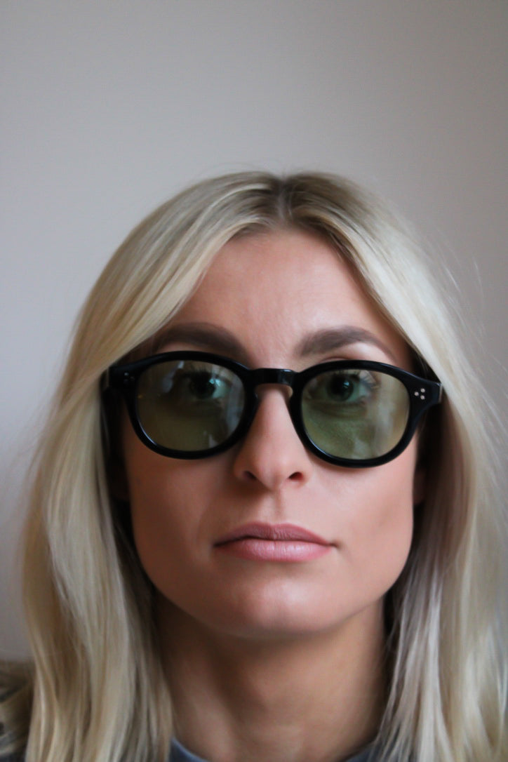105 Originals Black Frame with Candy Apple Green Lenses