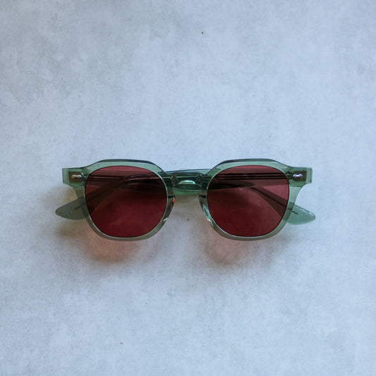 1/1 Dark Green Frame with Red Lenses