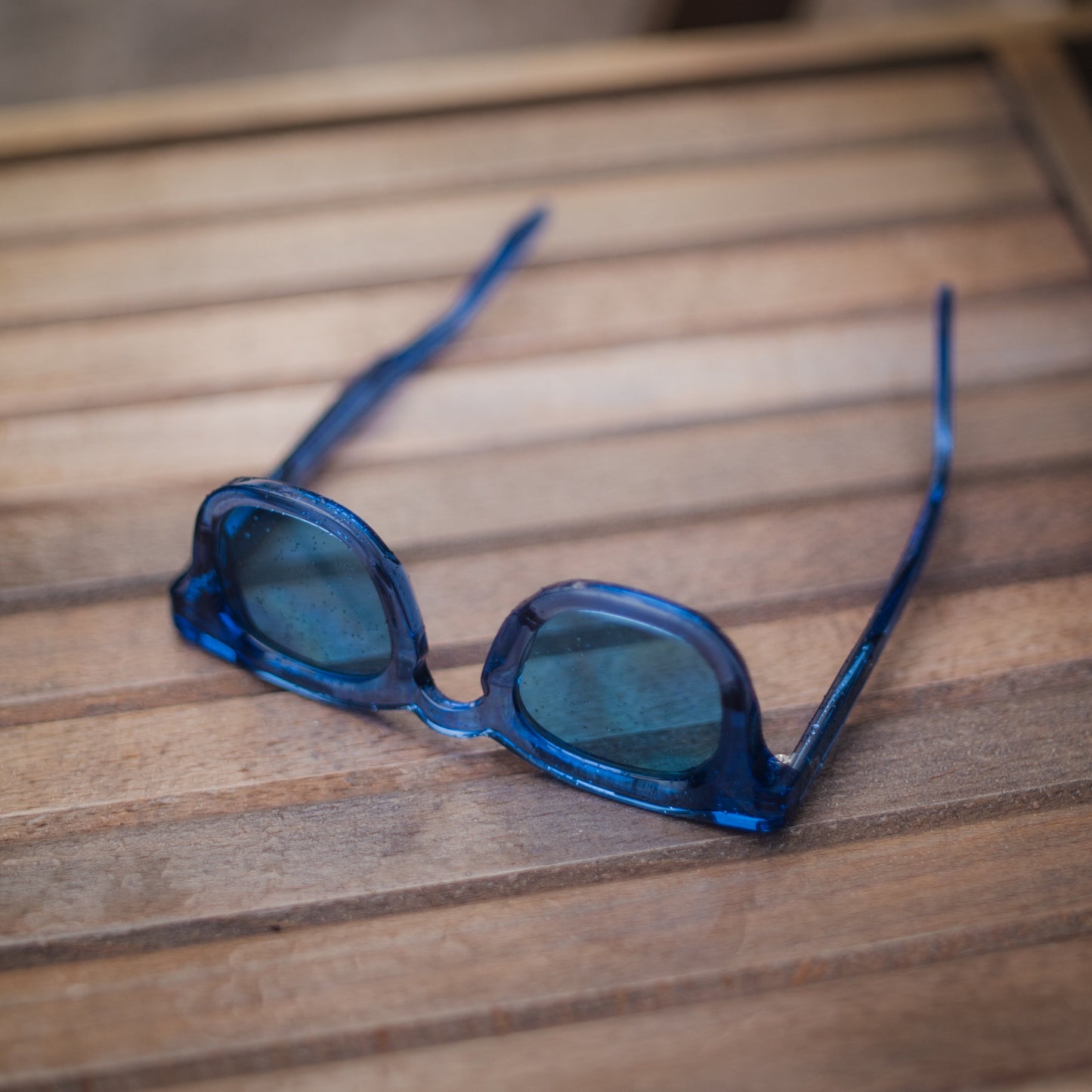 925 Clear Blue Frame with Electric Blue Lenses