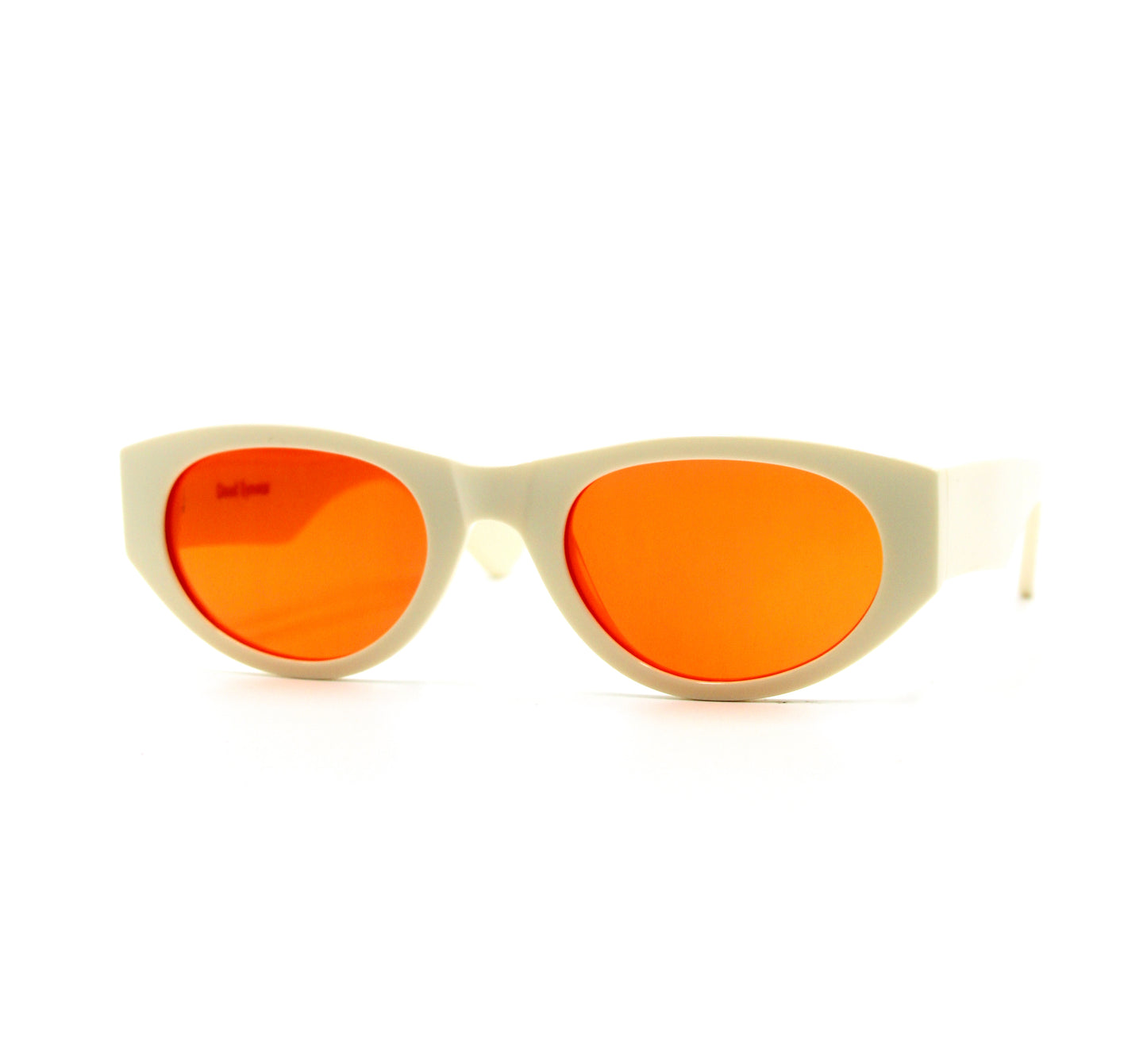 349 Originals Creme Frame with Unique Orange Lenses