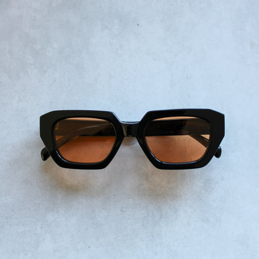 1/1 Black Frame with Orange Lenses
