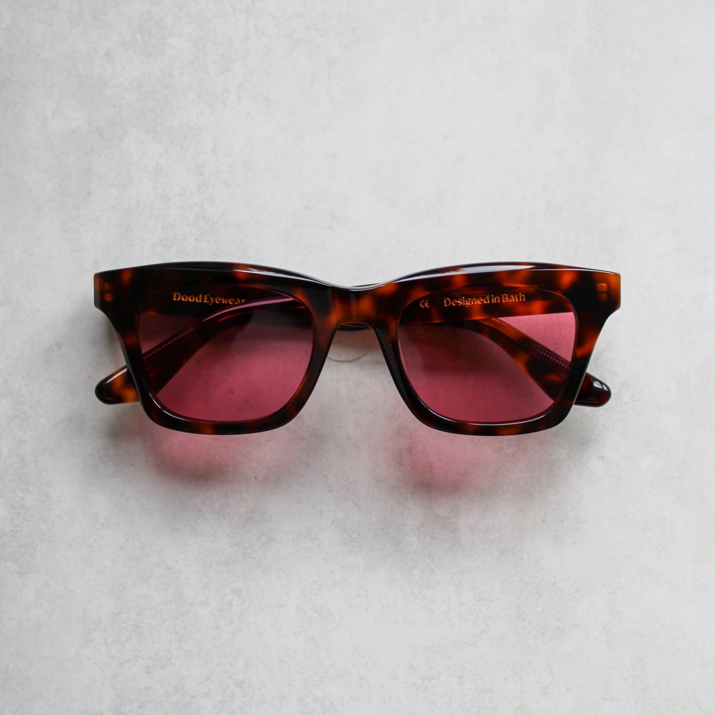 918 Brown Tortoiseshell Frame with Pink Lenses