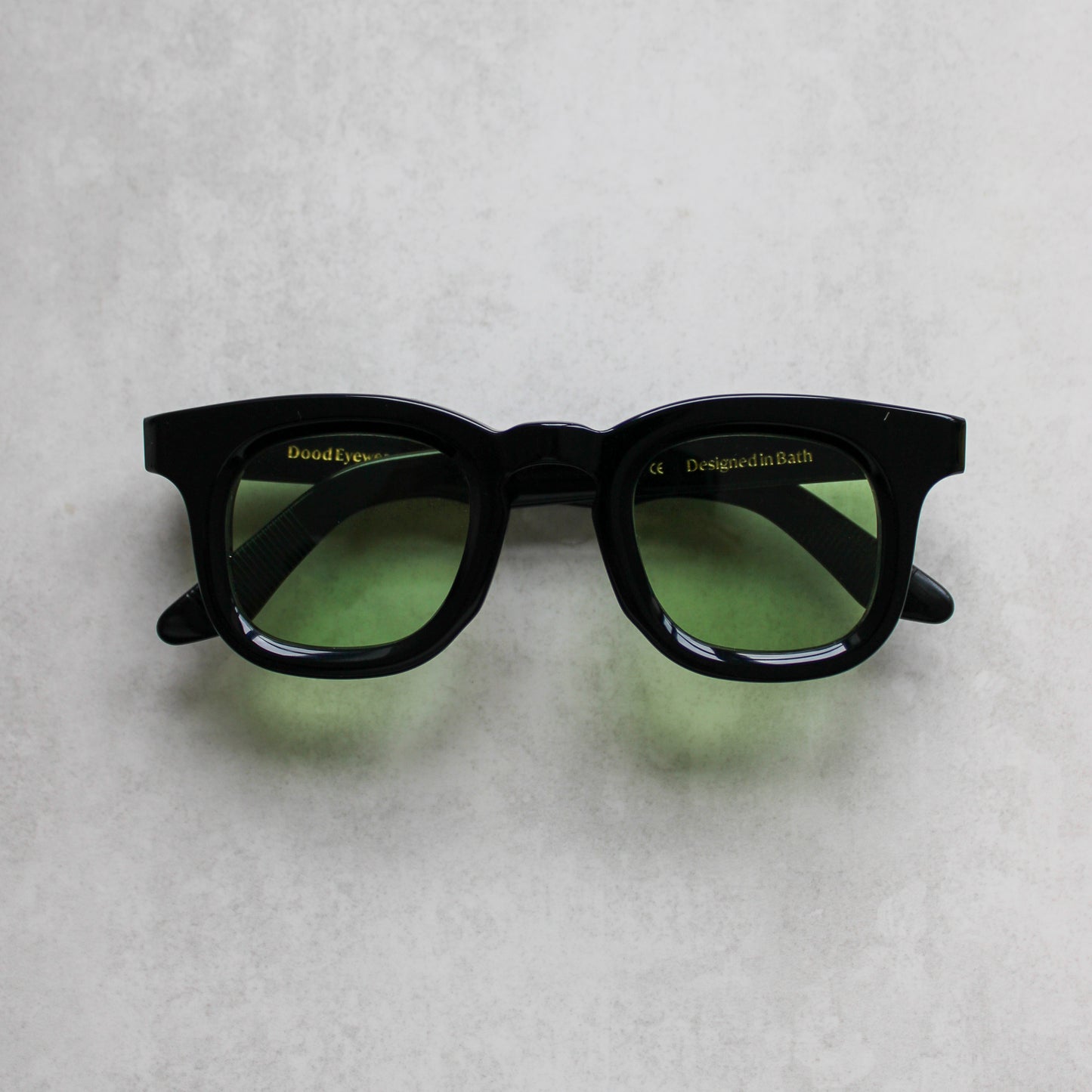 925 Black Frame with Light Green Lenses