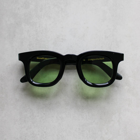 925 Black Frame with Light Green Lenses