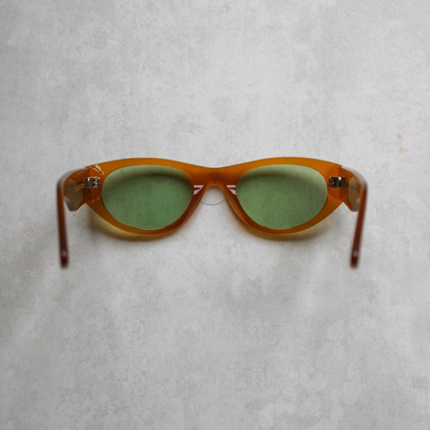 349 Orange Frame with Light Green Lenses