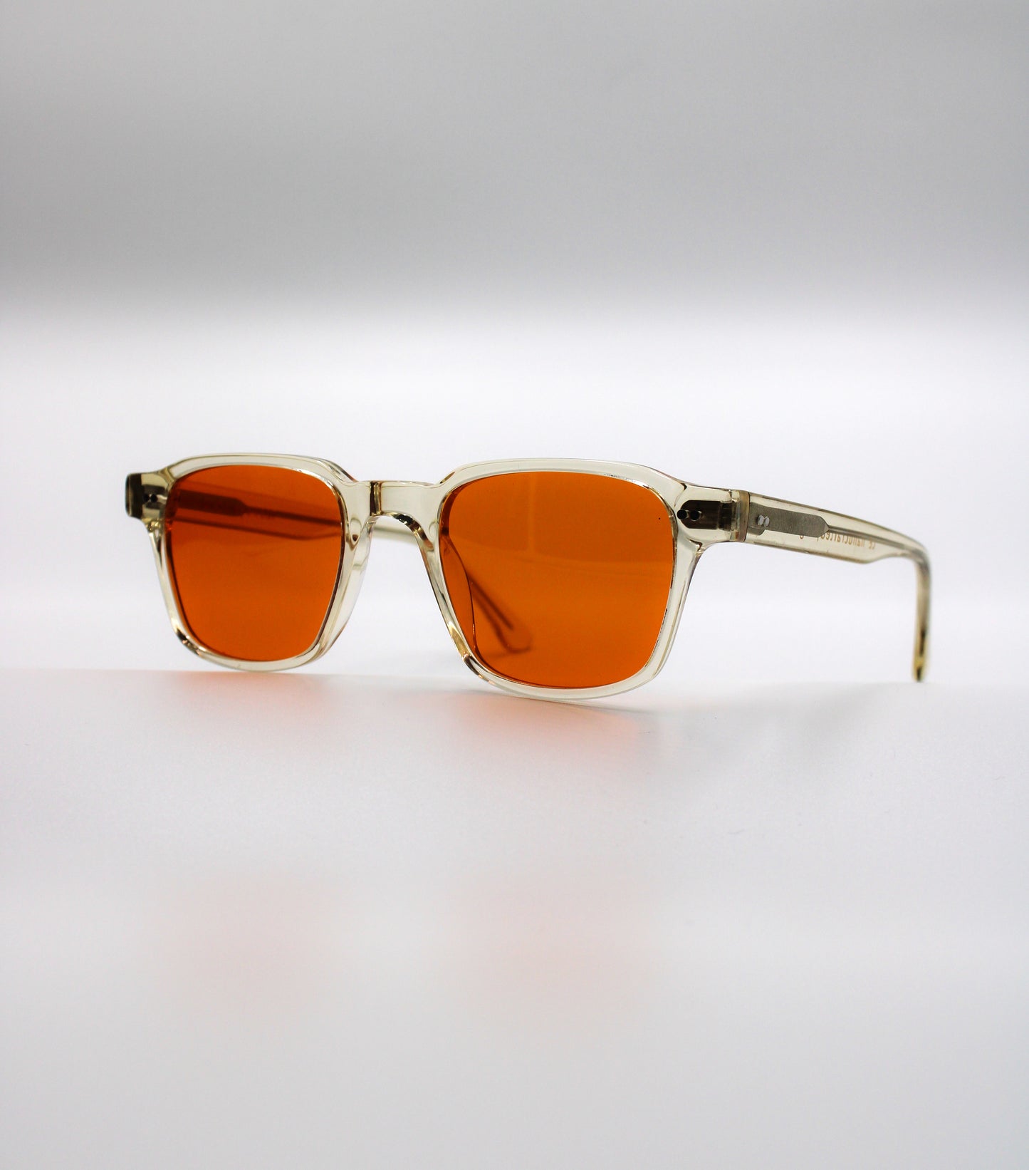 165 Originals Clear Frame with Unique Orange Lenses