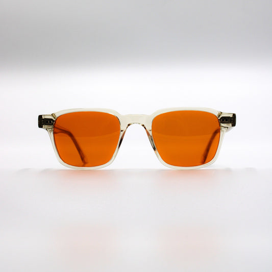 165 Originals Clear Frame with Unique Orange Lenses