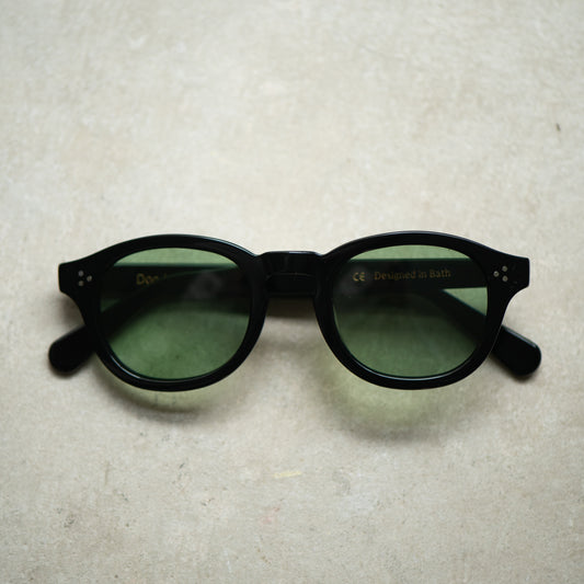 105 Black Frame with Light Green Lenses