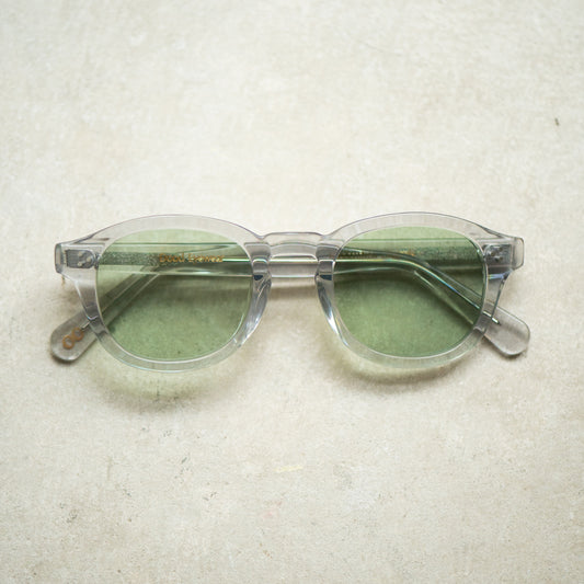105 Clear Frame with Light Green Lenses