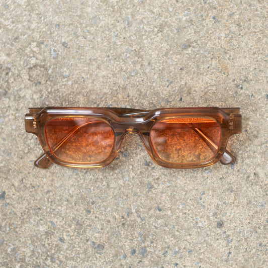 903 Clear Brown Frame with Red/Yellow Gradient Lenses