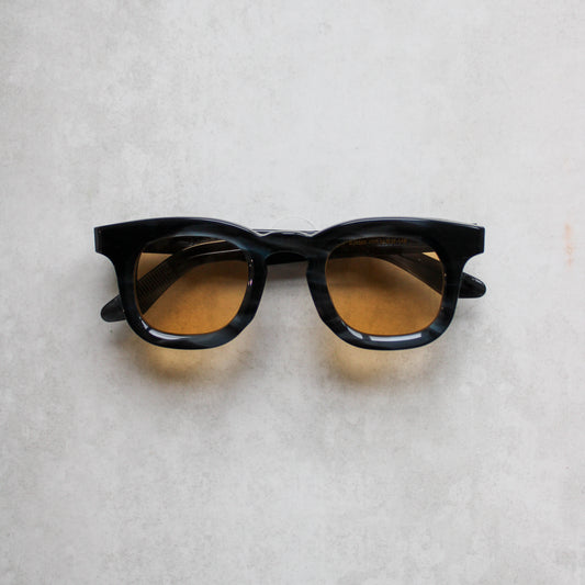 925 Deep Blue and Grey Marble Frame with Golden Lenses