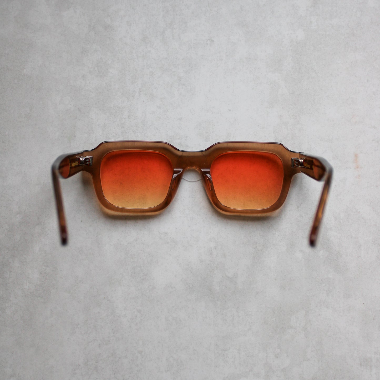 903 Clear Brown Frame with Red/Yellow Gradient Lenses