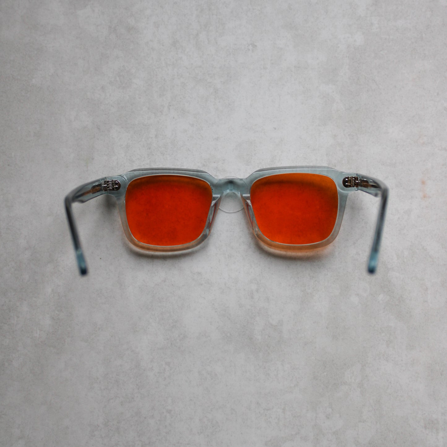 160 Clear Blue Frame with Orange Lenses