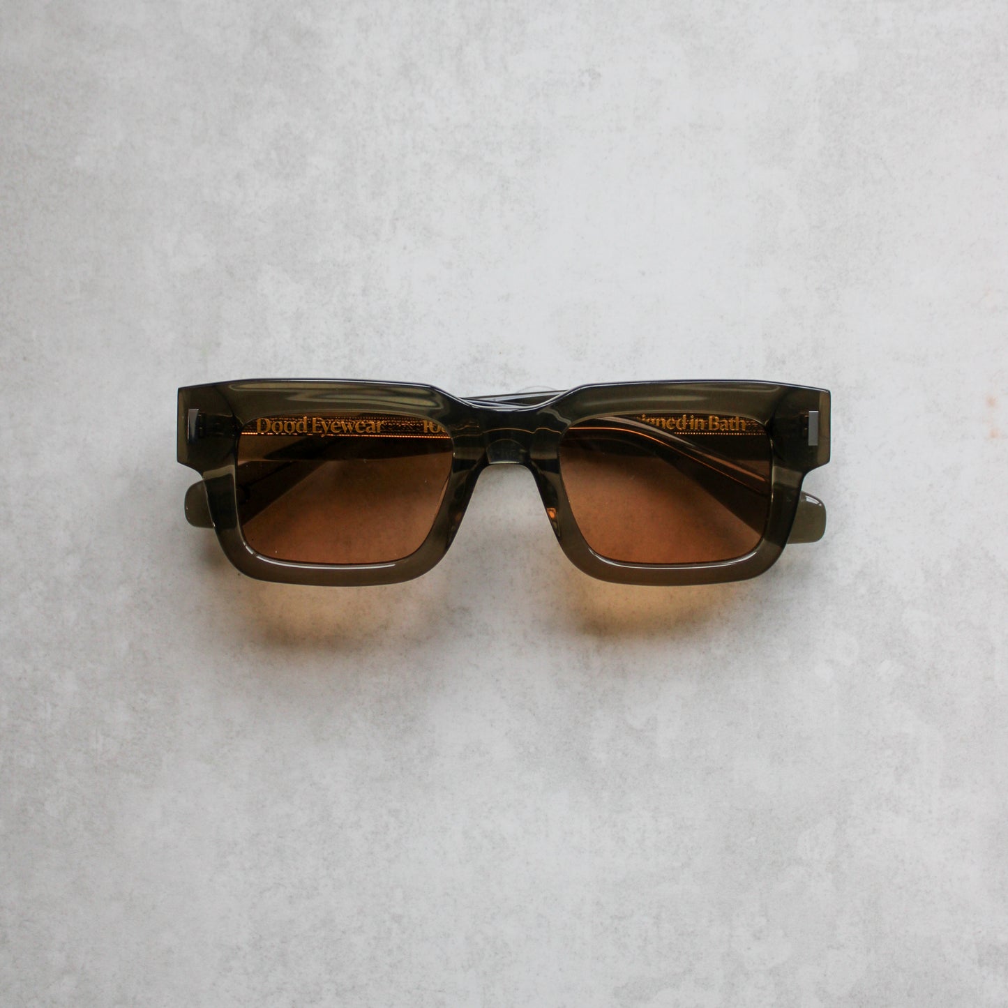 108 Olive Frame with Light Brown Lenses