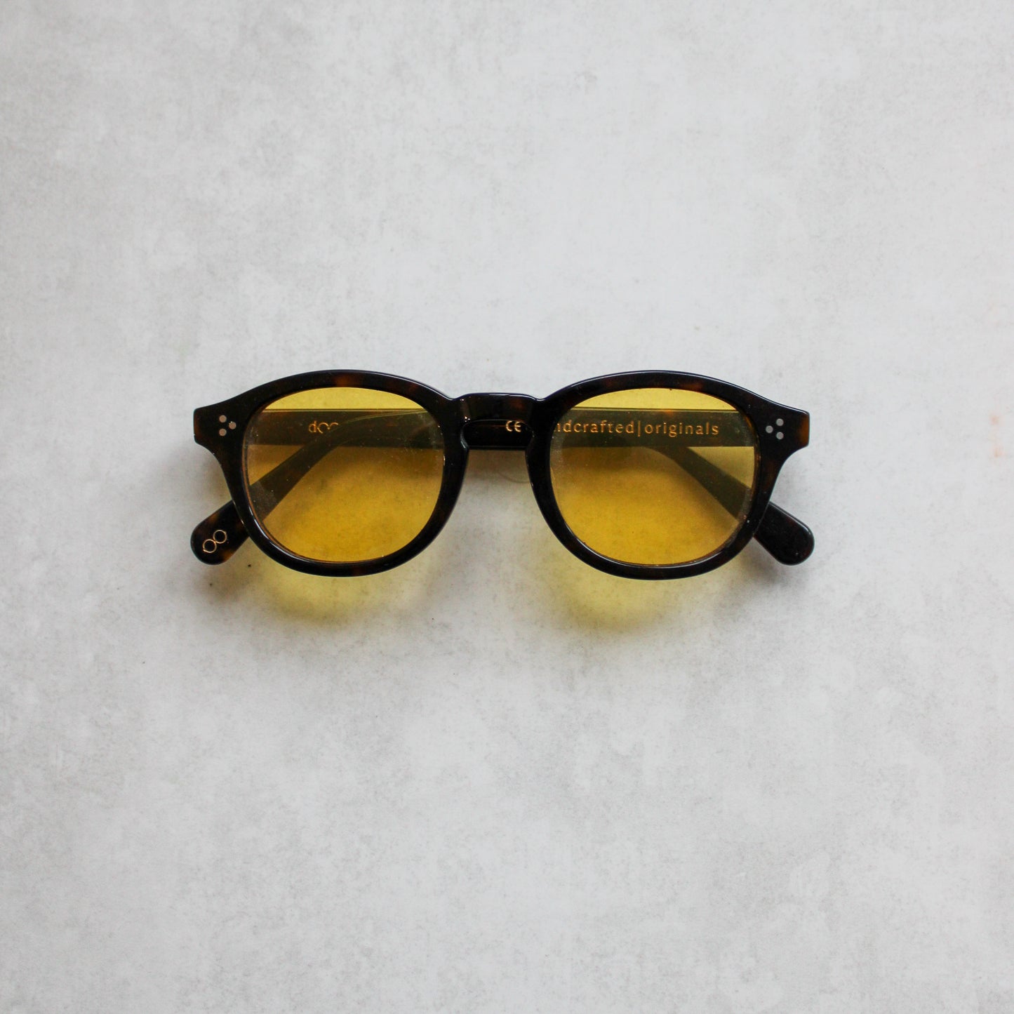 105 Brown Tortoiseshell Frame with Yellow Lenses