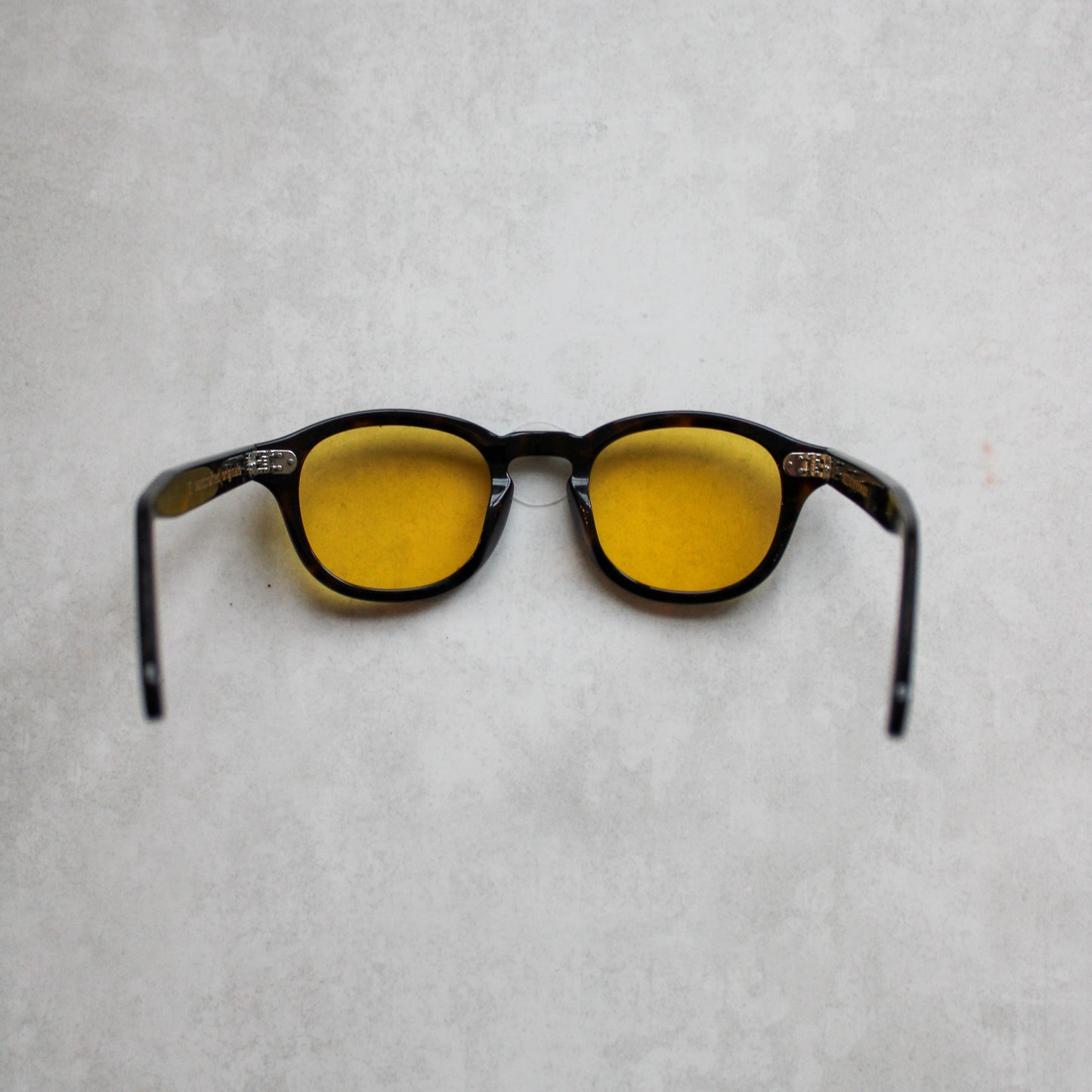 105 Brown Tortoiseshell Frame with Yellow Lenses