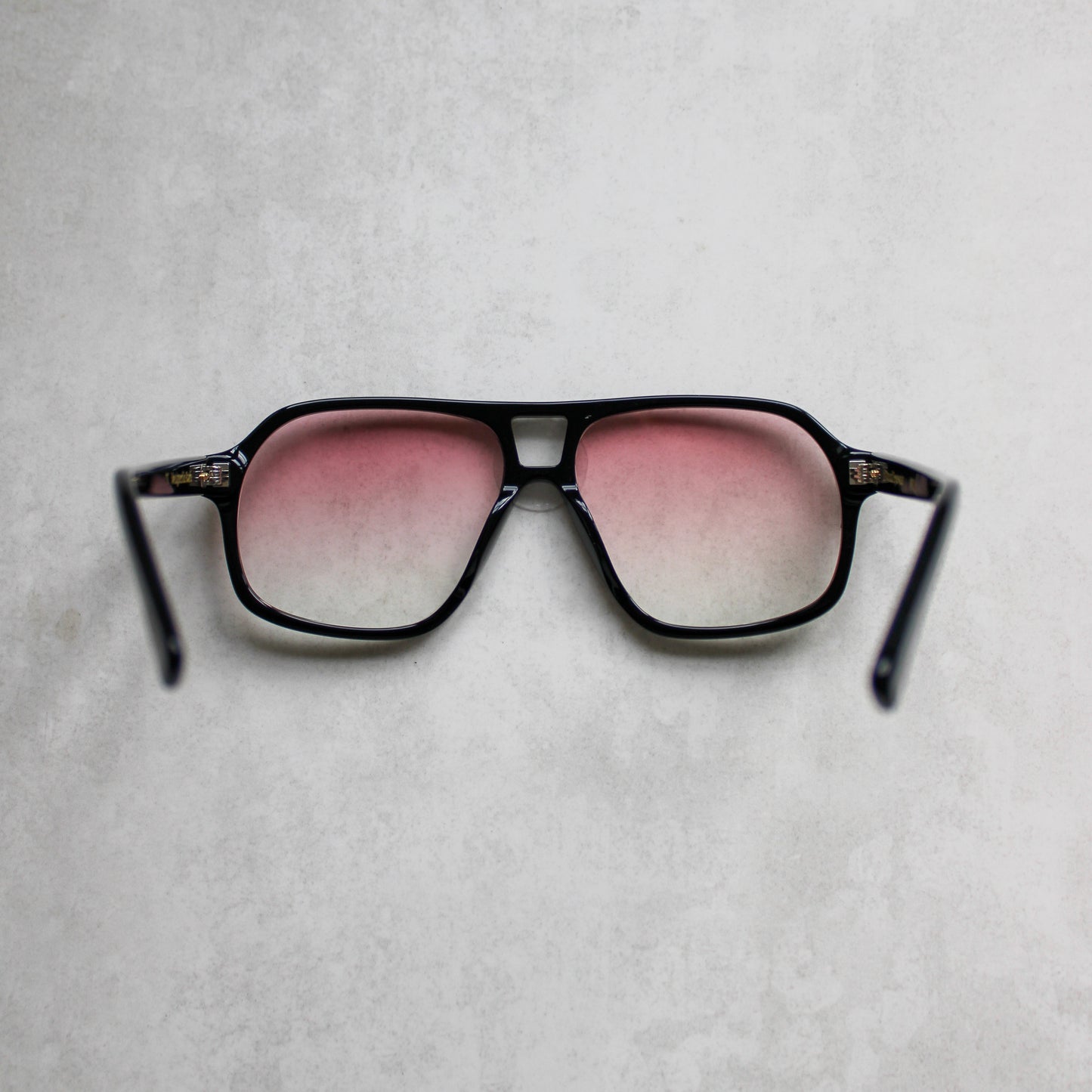 906 Black Frame with Gradient Pink Lenses