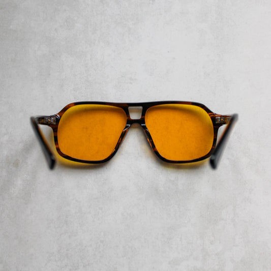 906 Brown Tortoiseshell Frame with Yellow Lenses