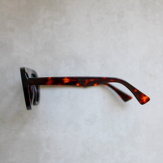 481 Dark Brown Tortoiseshell Frame with Blue Lenses