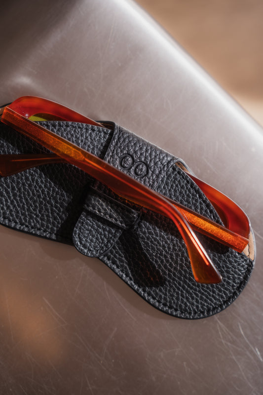 Signature Vegan Leather Sunglasses Case