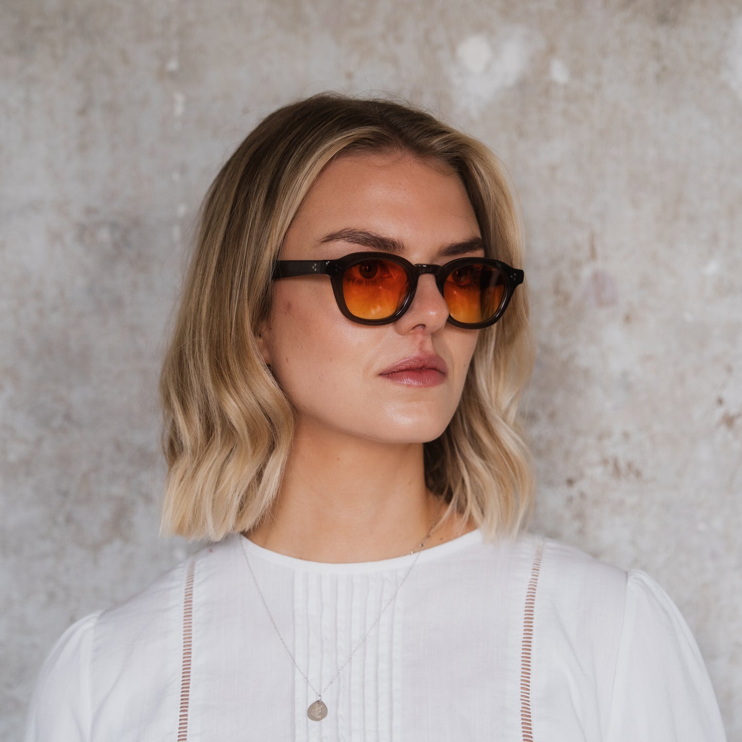 915 Clear Dark Grey Frame with Red to Yellow Gradient Lenses