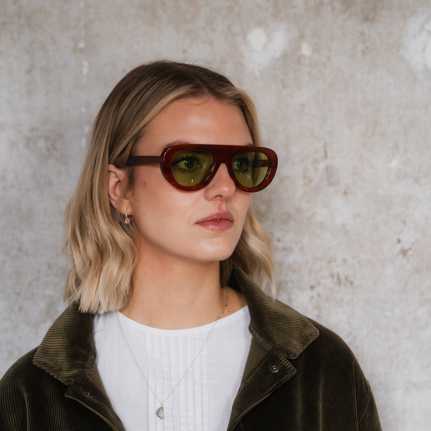 481 Light Tortoiseshell Frame with Light Green Lenses