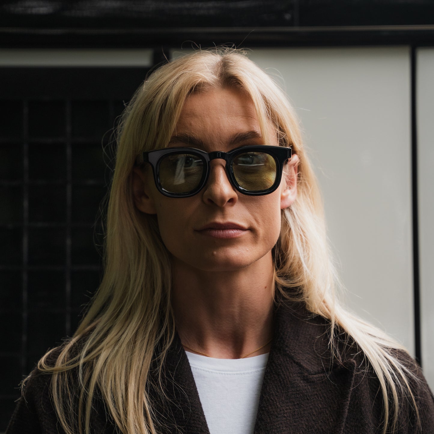 925 Black Frame with Light Green Lenses