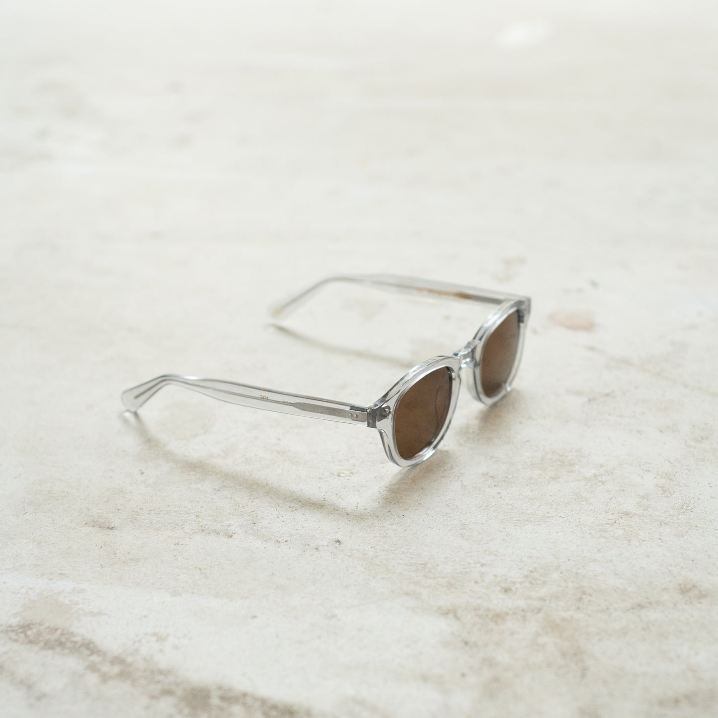 105 Clear Frame with Brown Lenses